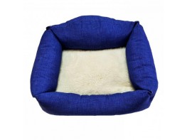 Imagen del producto Siesta cama azul cojin borreguito 55 cm