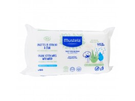 Imagen del producto Mustela toallitas de agua de algodón bio 60u