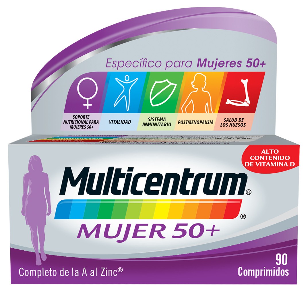 Multicentrum Mujer 50+ multivitamínico 90 comprimidos